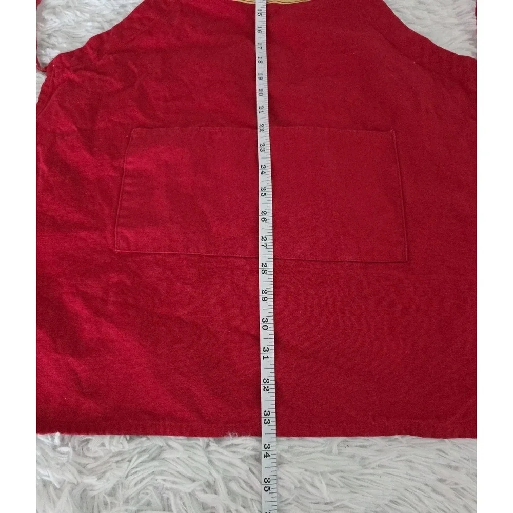 A Christmas Story Apron Red Two Pockets Tie Back Collectible Cooking Family Time